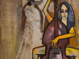 Que la joie demeure-Mixte sur toile-120*120