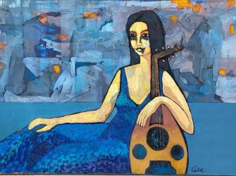 rytme oriental-mixte sur toil-150/100